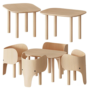 Elephant Chair & Table by EO